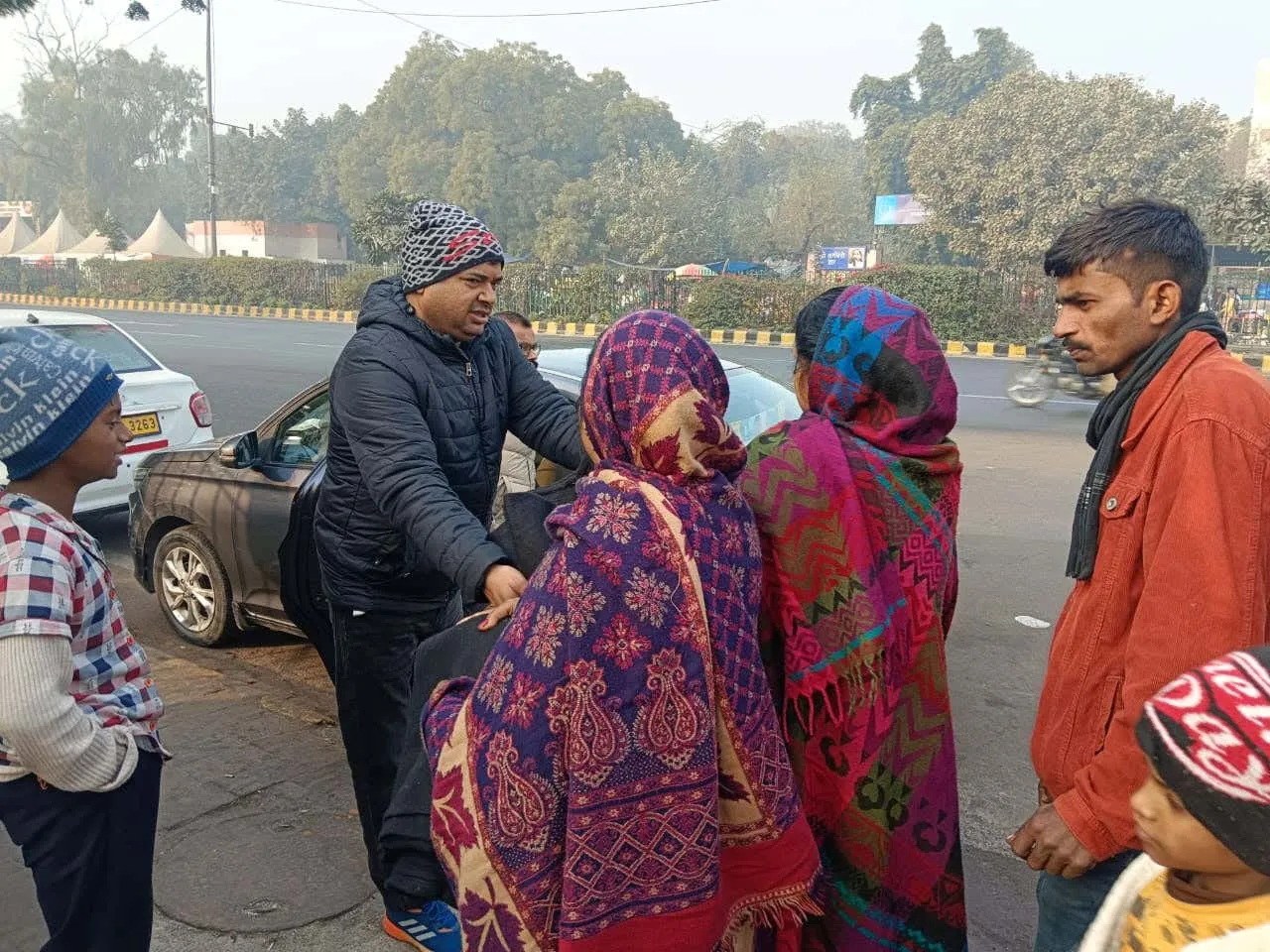 A shawl shared with a grateful family