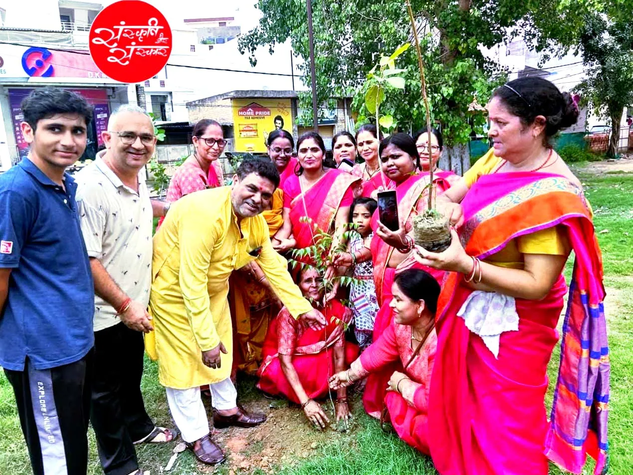 A neighbourhood gathering for a green cause