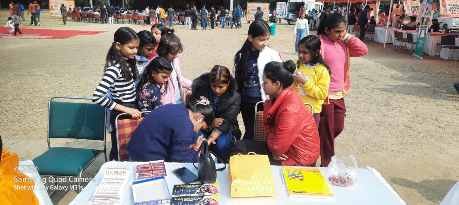 Mehendi and beauty stall for the girls