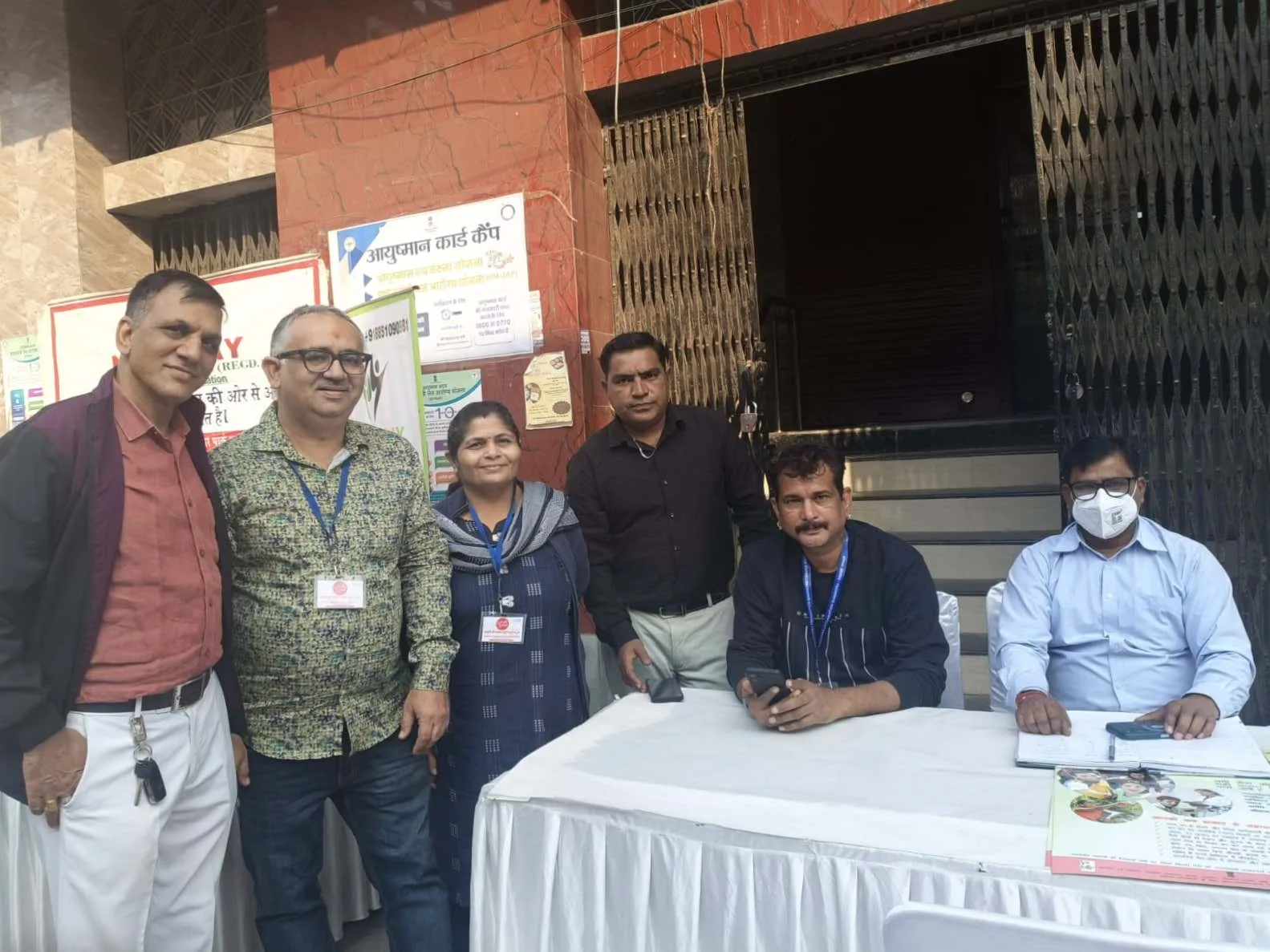 Organisers and officials at the awareness drive